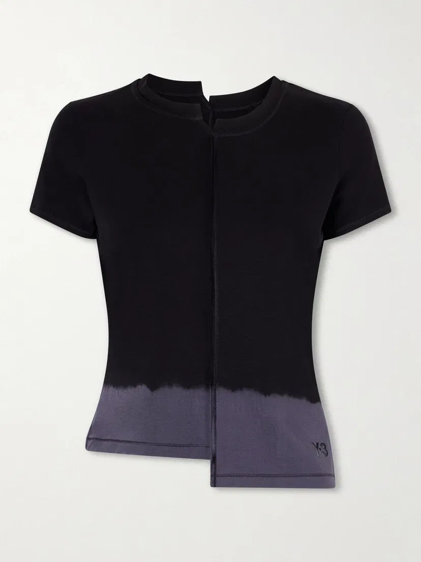Асимметричная двухцветная футболка из лиоцелла TENCEL adidas Originals, синий
