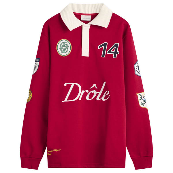 

Забавная футболка-поло "Мистер Гонщик" Drôle De Monsieur, красный