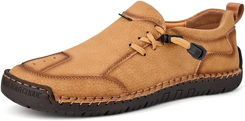 

Мужские повседневные лоферы Легкие прогулочные туфли Нескользящие обувь Удобные модные оксфорды Asifn, коричневый