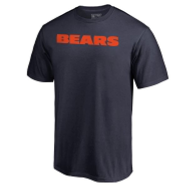 

Мужская футболка Chicago Bears Wordmark в темно-синем цвете Unbranded