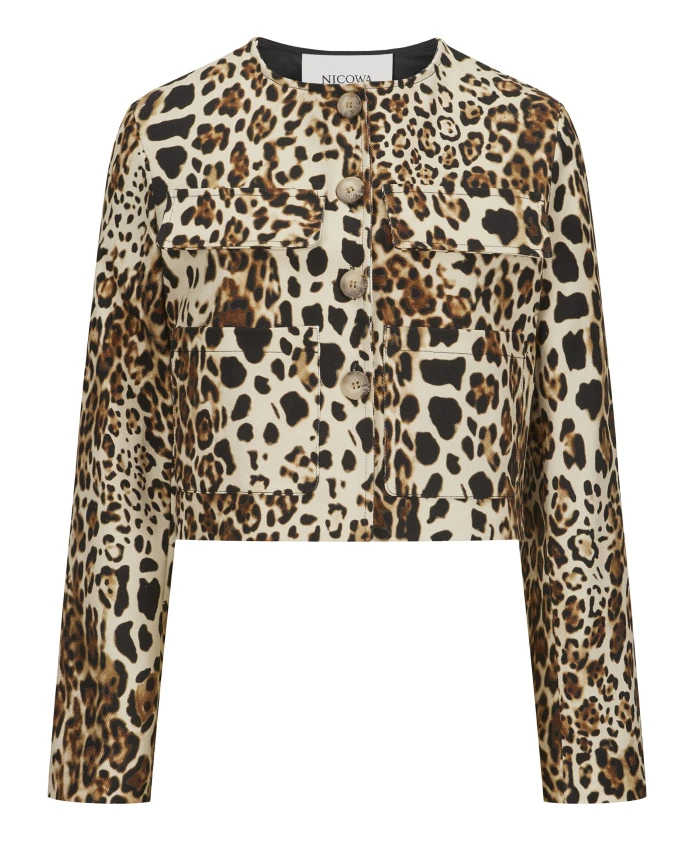 

Структурированный твиловый жакет Nicowa, бежевый