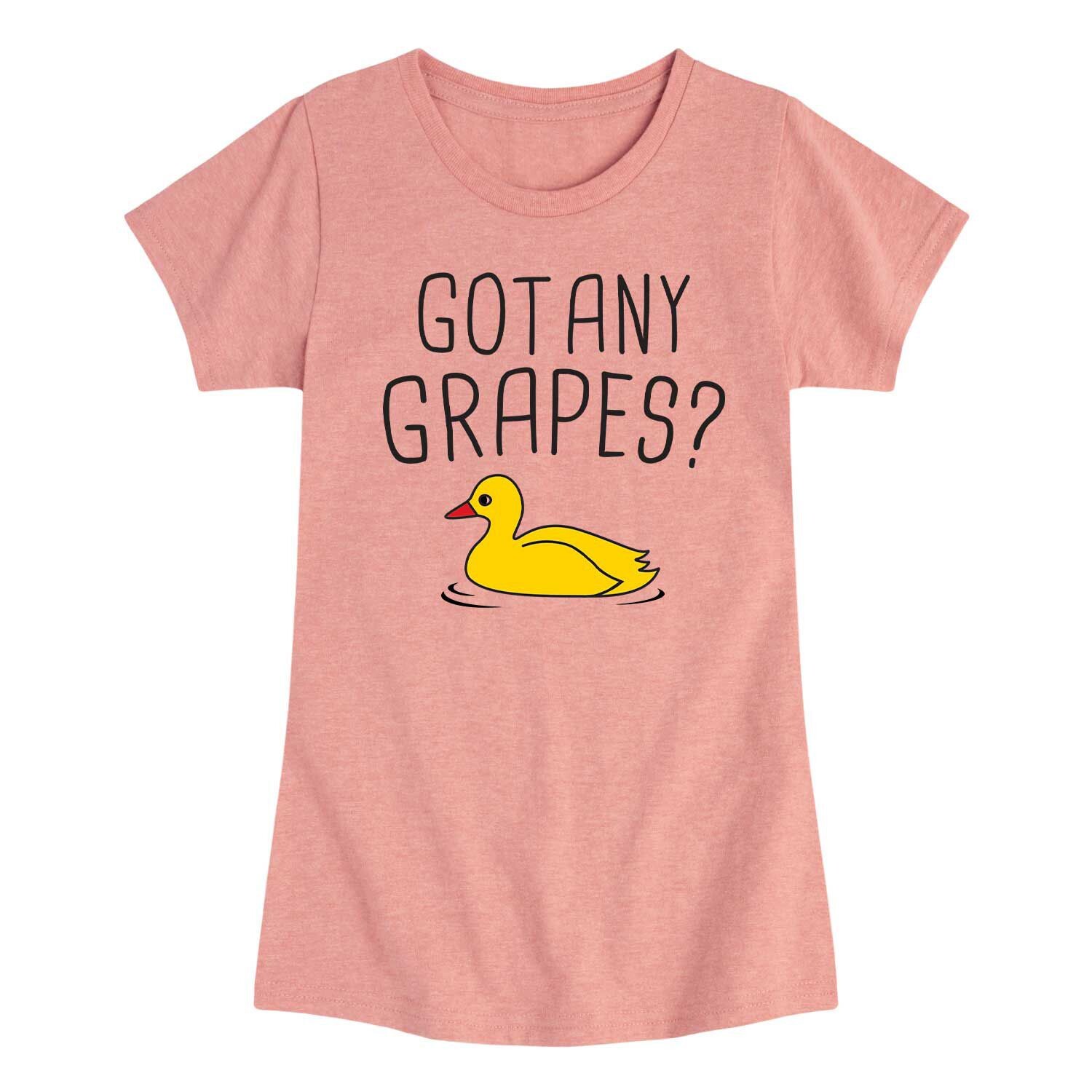 

Футболка Got Any Grapes Duck для девочек 7–16 лет с рисунком утки Licensed Character