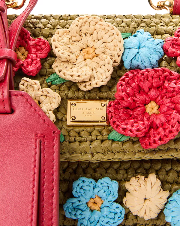 Моя сумка с верхней ручкой, связанная крючком в сицилийском стиле. Dolce & Gabbana, мультиколор — фото 4