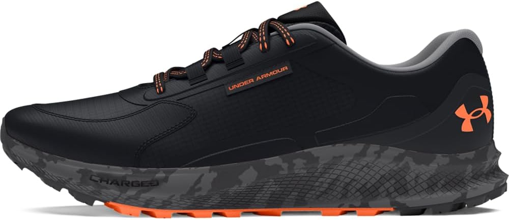 

Under Armour мужские кроссовки Charged Bandit Trail 3, (001) Black/Black/Orange Blast