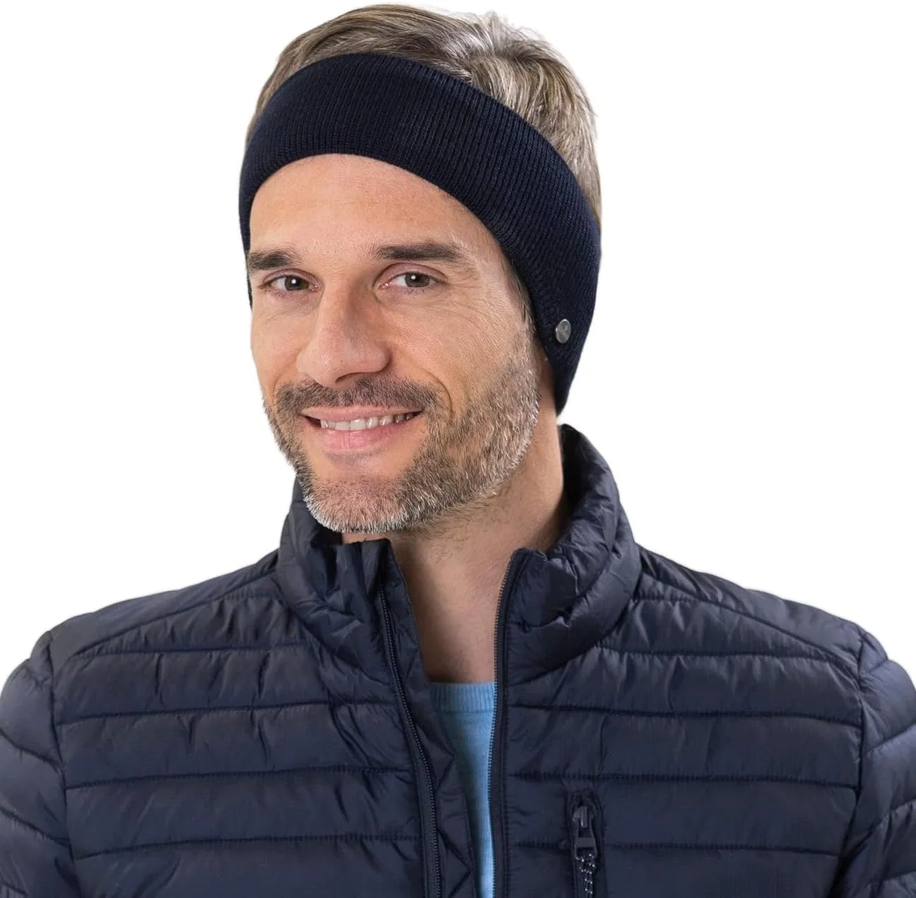 Мужская повязка на голову из мериносовой шерсти Lierys Fine Merino Lierys, Black — фото 3
