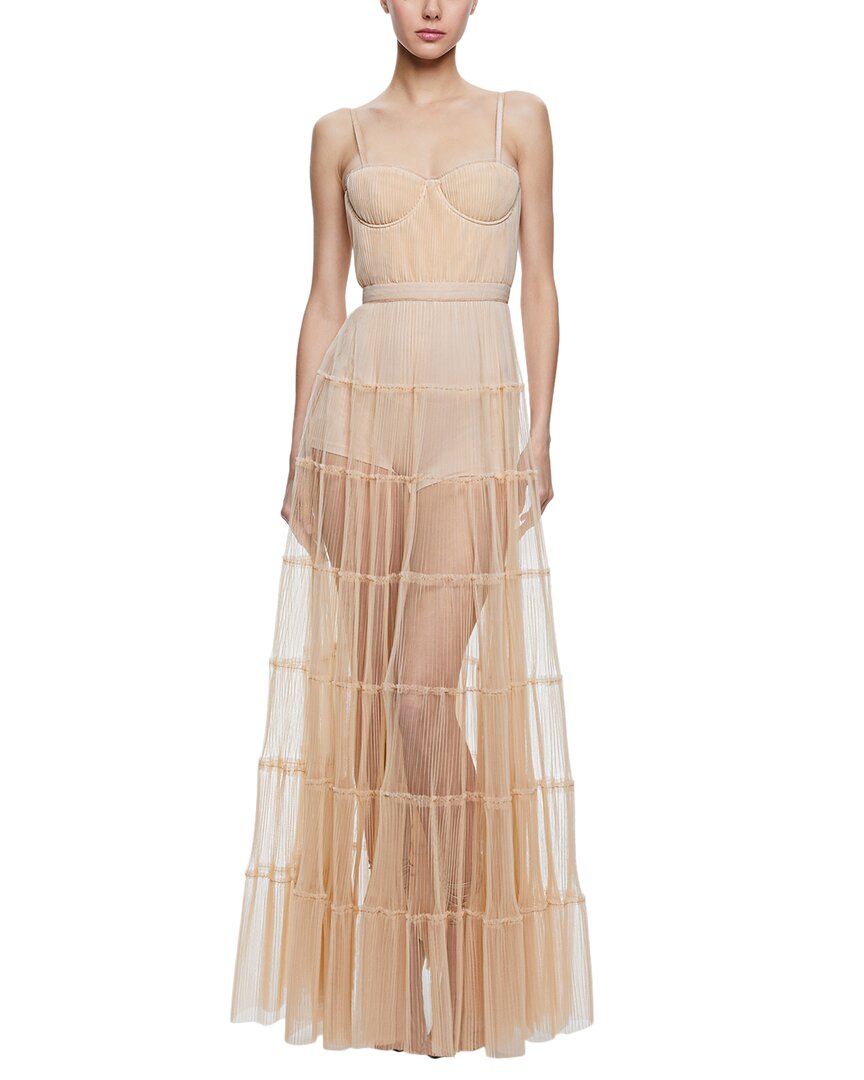 

Элис + Оливия Платье Дина alice + olivia, коричневый