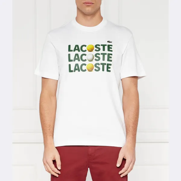 

Футболка классического кроя Lacoste, белый