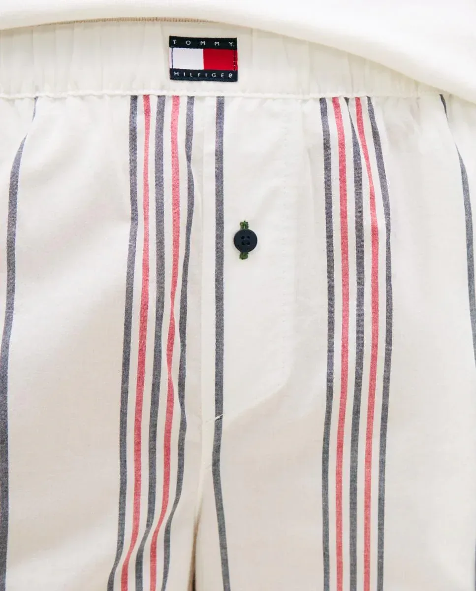 Брюки из поплина в полоску Tommy Hilfiger, красный — фото 4