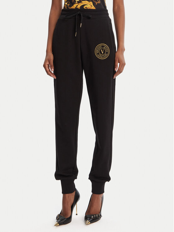 

Джоггеры regular fit 79HAAT00 CF01T Versace Jeans Couture, чёрный