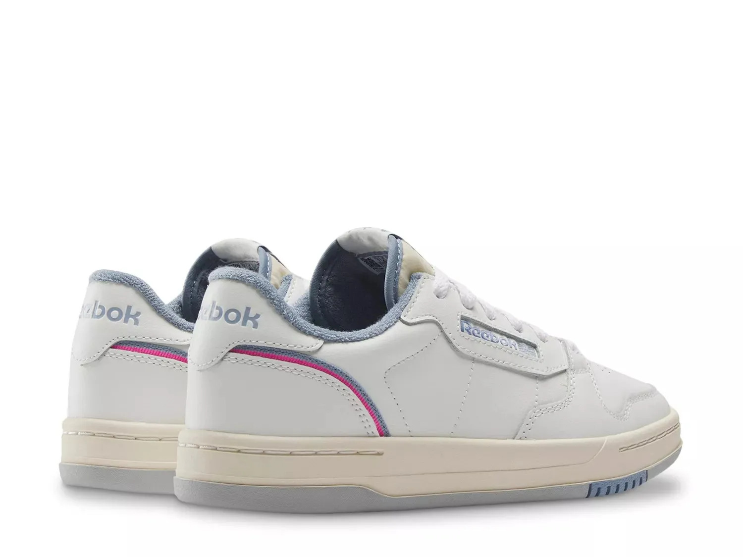 Кроссовки Reebok Phase Court — женские, белые/синие — фото 3