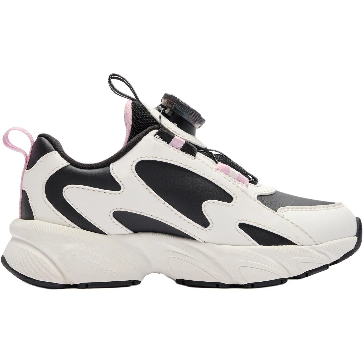 QIAODAN Детские повседневные кроссовки low-top из искусственной кожи, белые, удобные, стильные, с амортизацией, износостойкие — фото 3