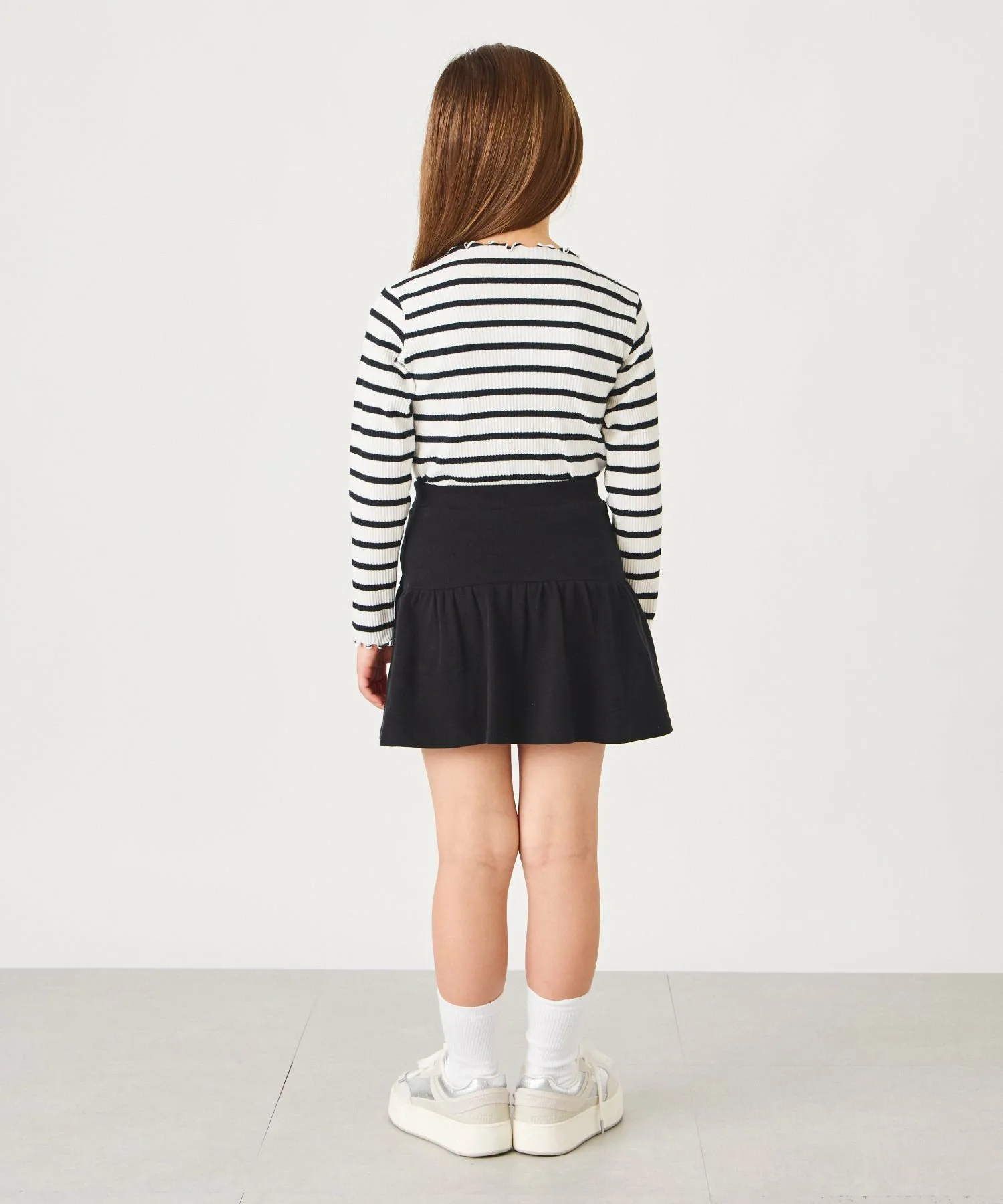 Ребристый топ с круглым вырезом Ever Closet, White border — фото 2