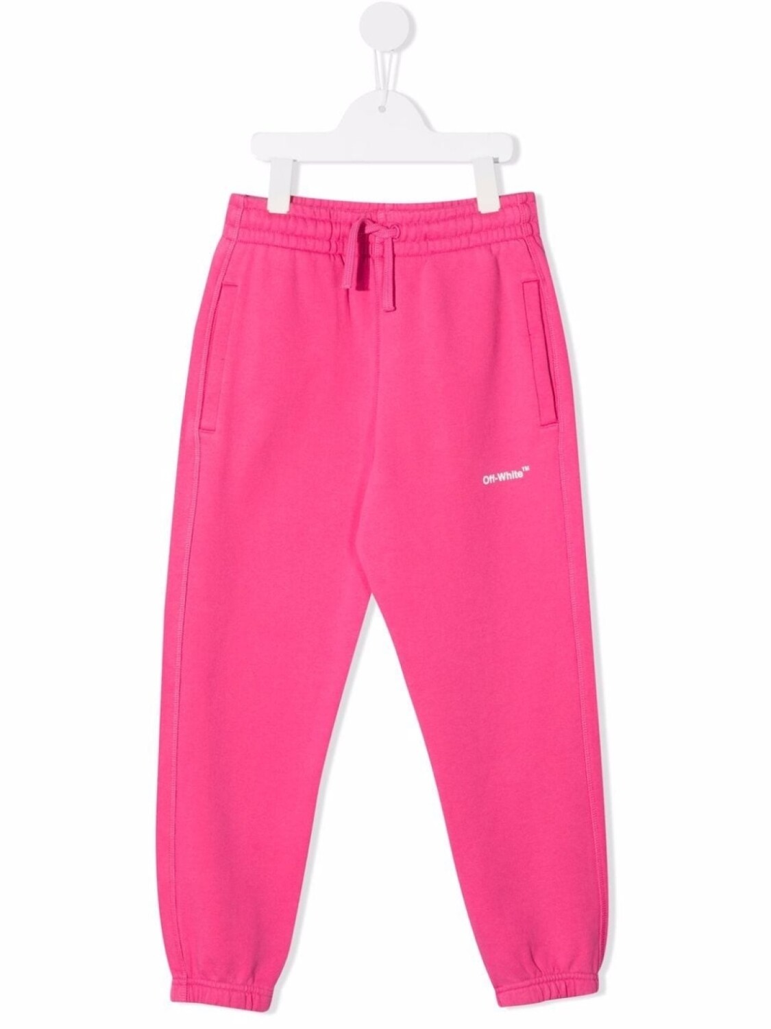 

Off-White Kids спортивные брюки с кулиской и логотипом, розовый