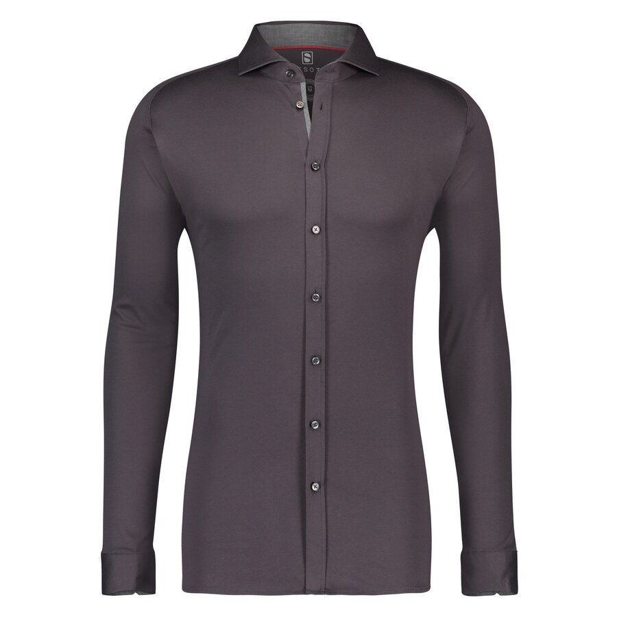

Рубашка Slim Fit на пуговицах DESOTO, базальтовый серый