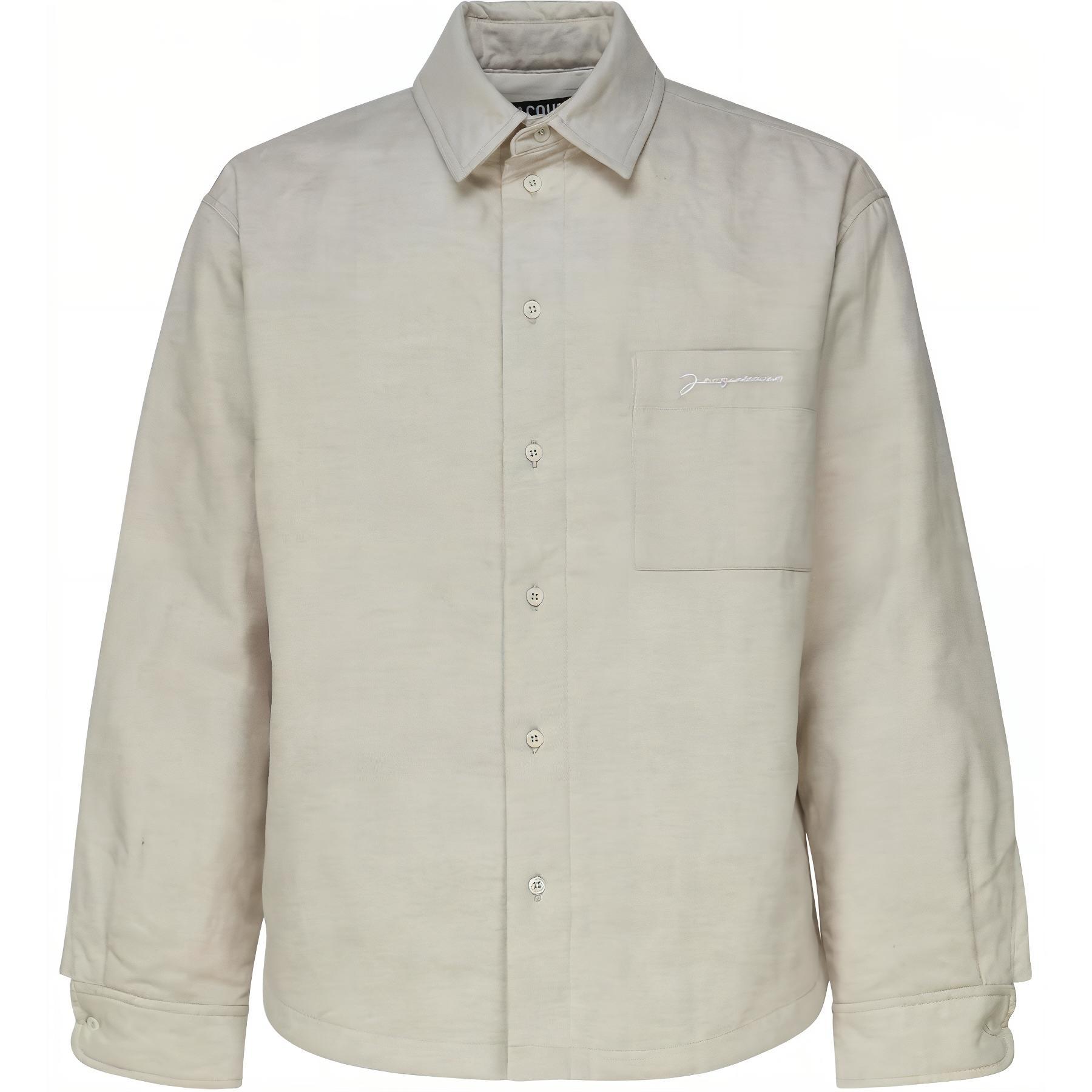 

Рубашка La Chemise Boulanger с вышитым логотипом Jacquemus, светло-серый