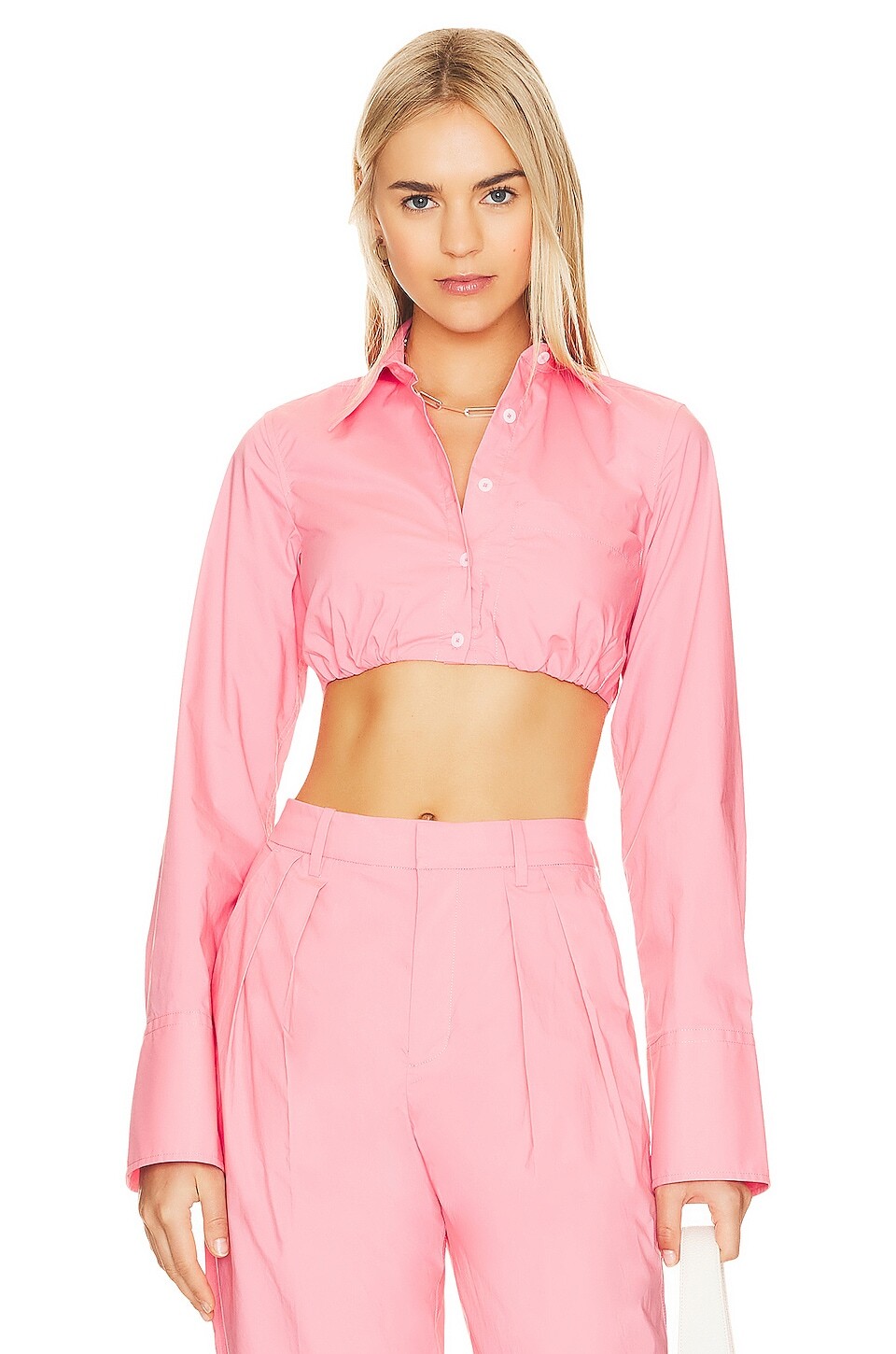 

Рубашка L'Academie Dallon with Interior Bra, цвет Hibiscus Pink