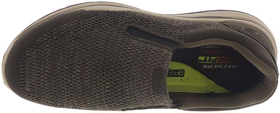 Мужские слипоны Skechers Expected 2.0 Arago из канвы, коричневый — фото 3