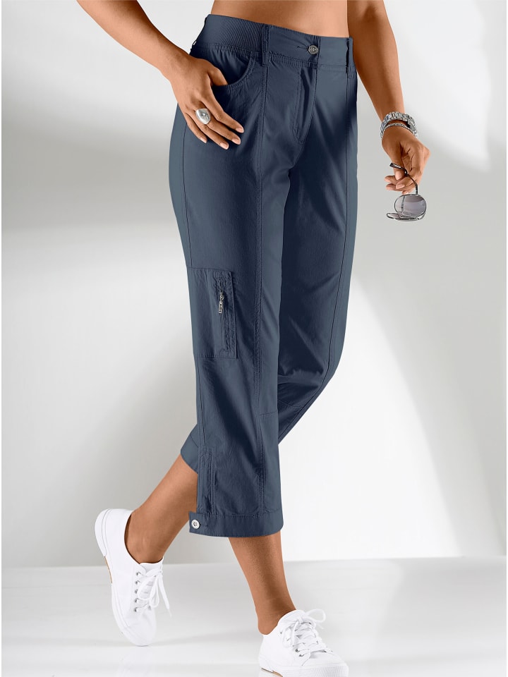 

WITT WEIDEN Эластичные брюки джинсово-синего цвета