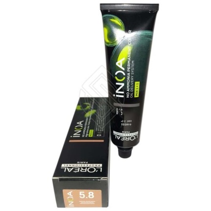 

Стойкая краска для волос Loreal Inoa без аммиака, оригинал, 5,8/5 мес., 2 унции Professionnel Paris