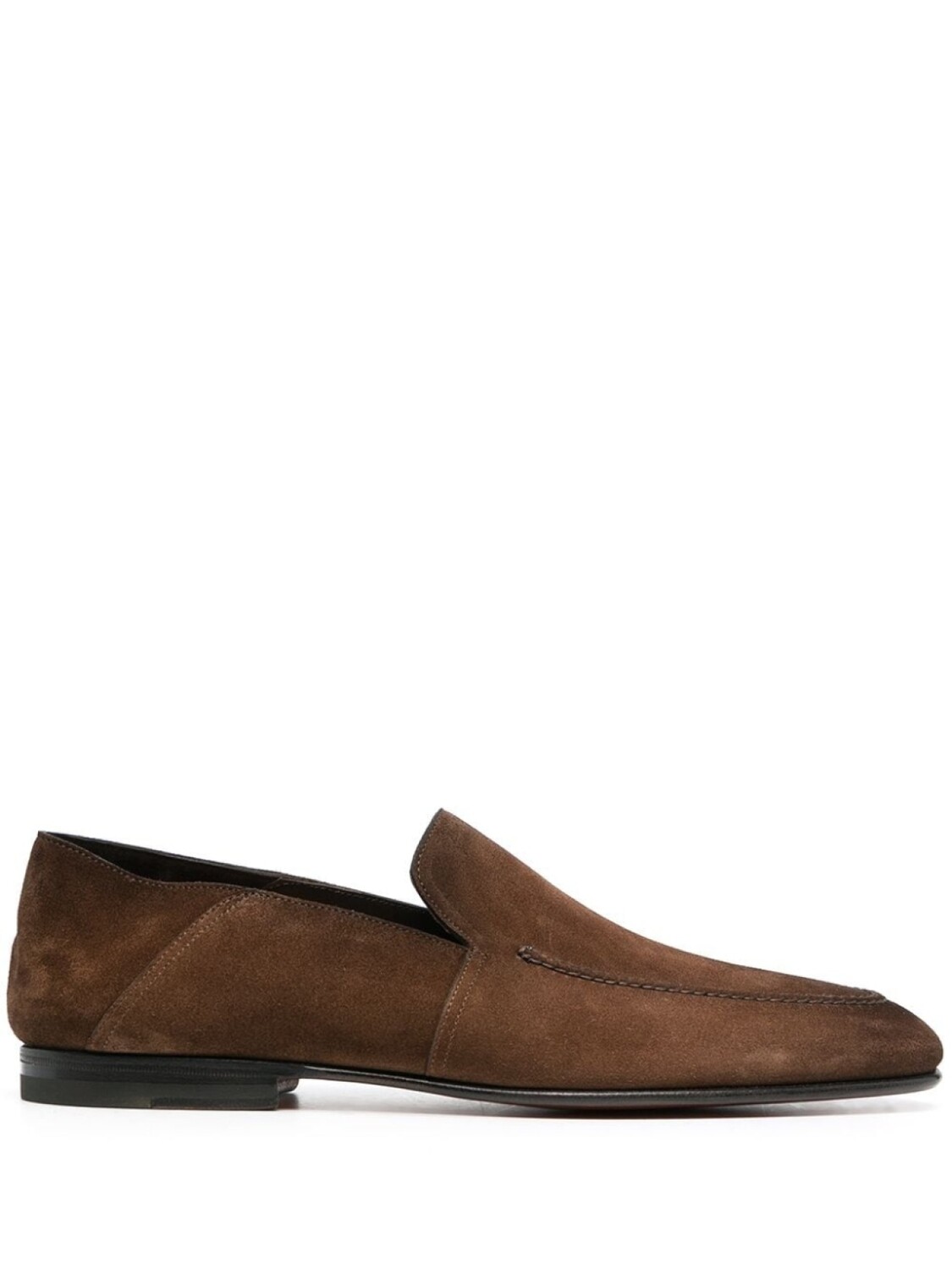 

Santoni лоферы с мягкой пяткой, коричневый