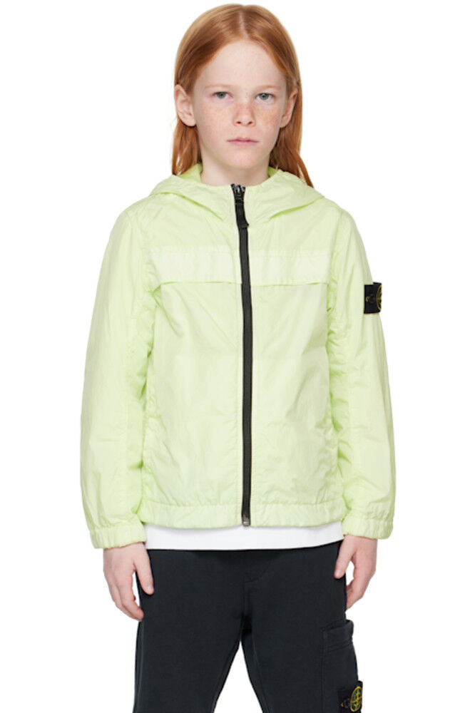 

Детская зеленая куртка с нашивкой-логотипом Stone Island Junior