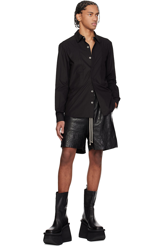 Рубашка Temple fogpocket Rick Owens, черный — фото 4