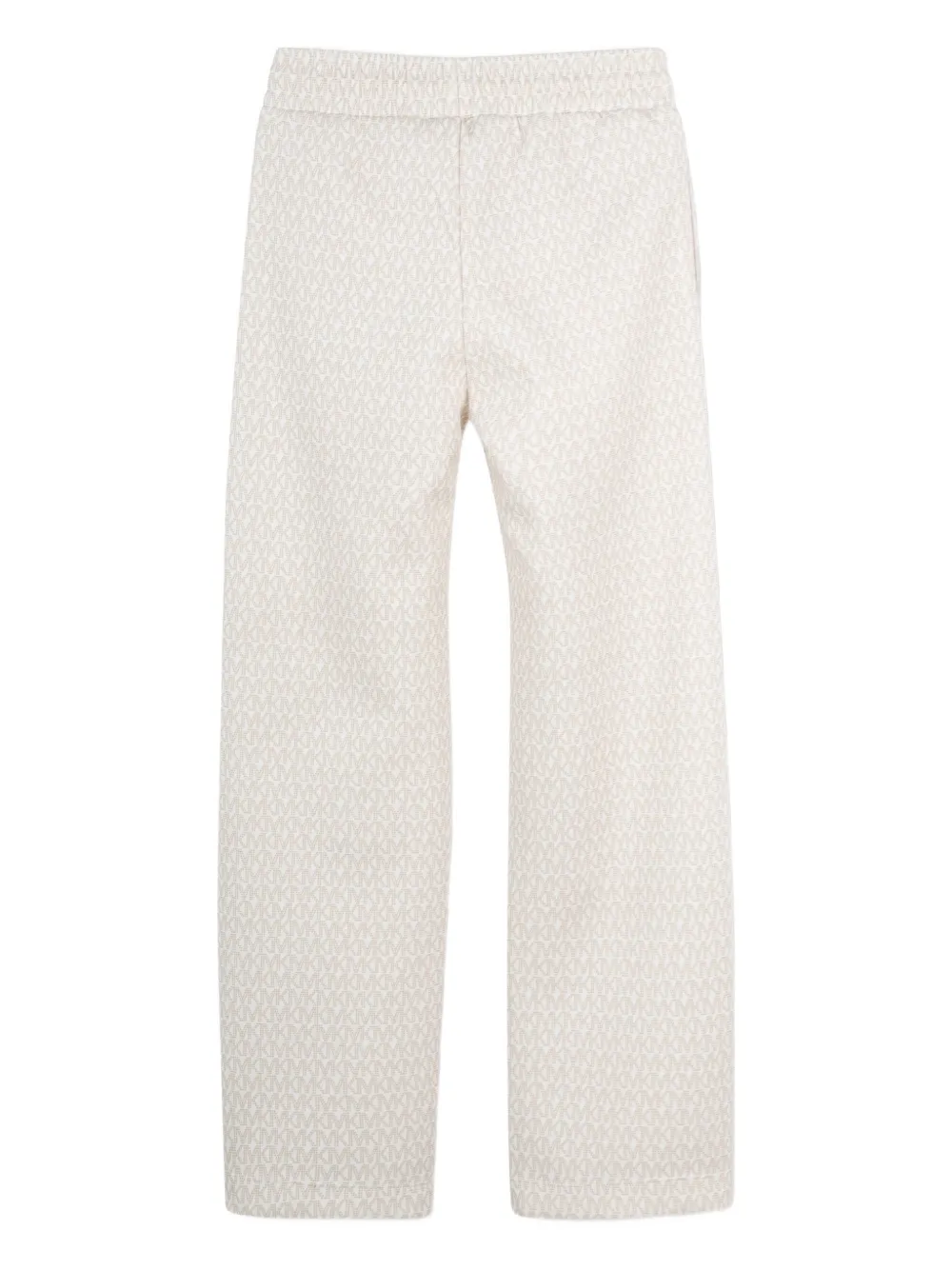 Спортивные брюки с узором и шнурком Michael Kors Kids, нейтральный — фото 2