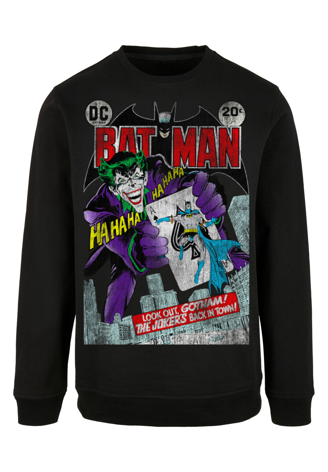 

Пуловер F4NT4STIC Sweatshirt Batman Joker Playing Card Cover, черный