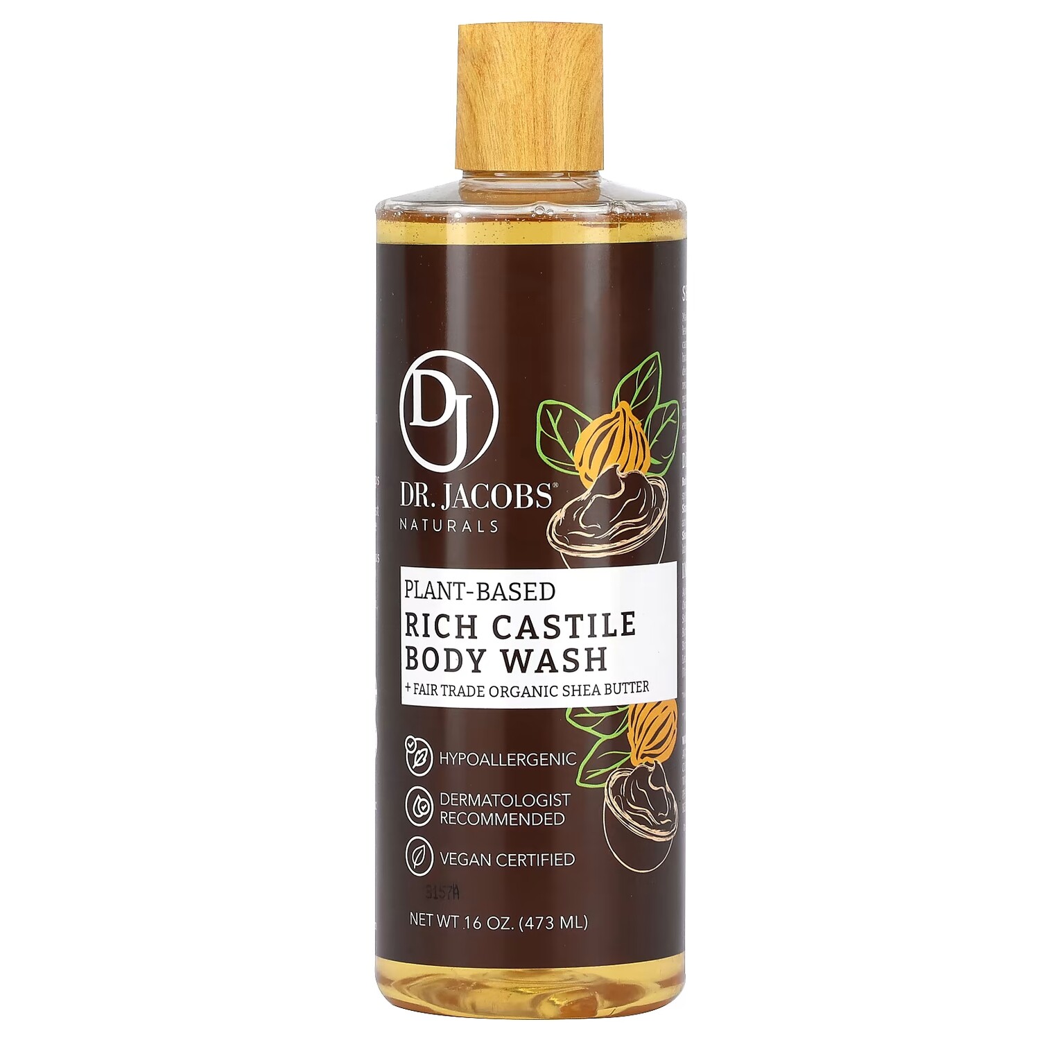 

Гель для тела Dr. Jacobs Naturals органическое масло ши, 473 мл