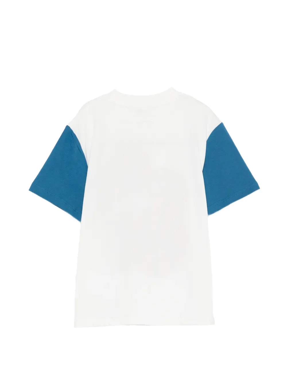 Футболка в стиле колор-блок с принтом баскетбола Stella McCartney Kids, белый — фото 2