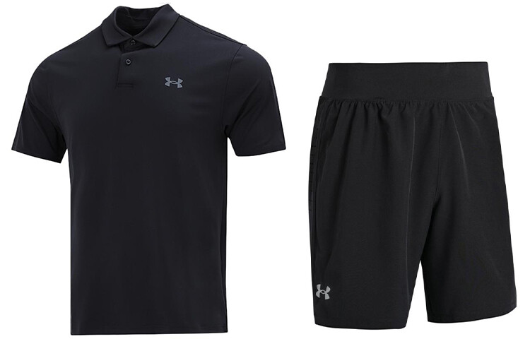 

Мужская повседневная спортивная одежда Under Armour, цвет Black and Black