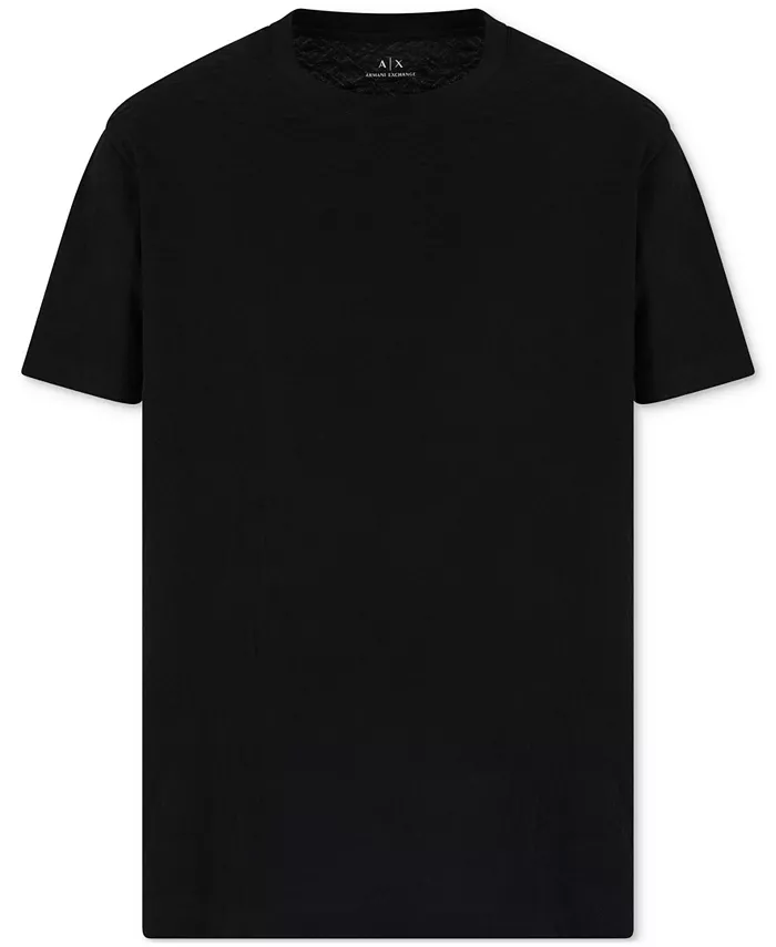 

Мужская футболка с коротким рукавом Classic Fit Allover Label A|X Armani Exchange, черный