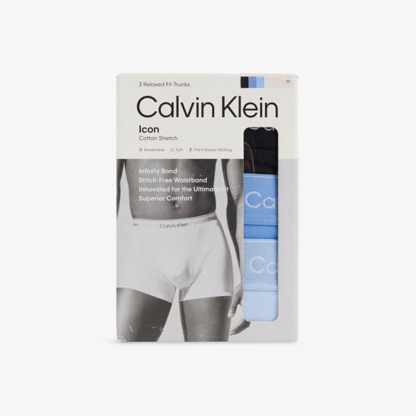 

Набор трусов Calvin Klein Icon из хлопка с эластичной посадкой, сине-голубой