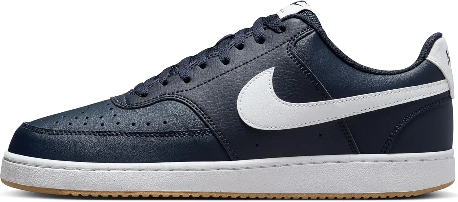 Мужские баскетбольные кроссовки Nike Court Vision Low, Obsidian Summit White Gum Light Brown
