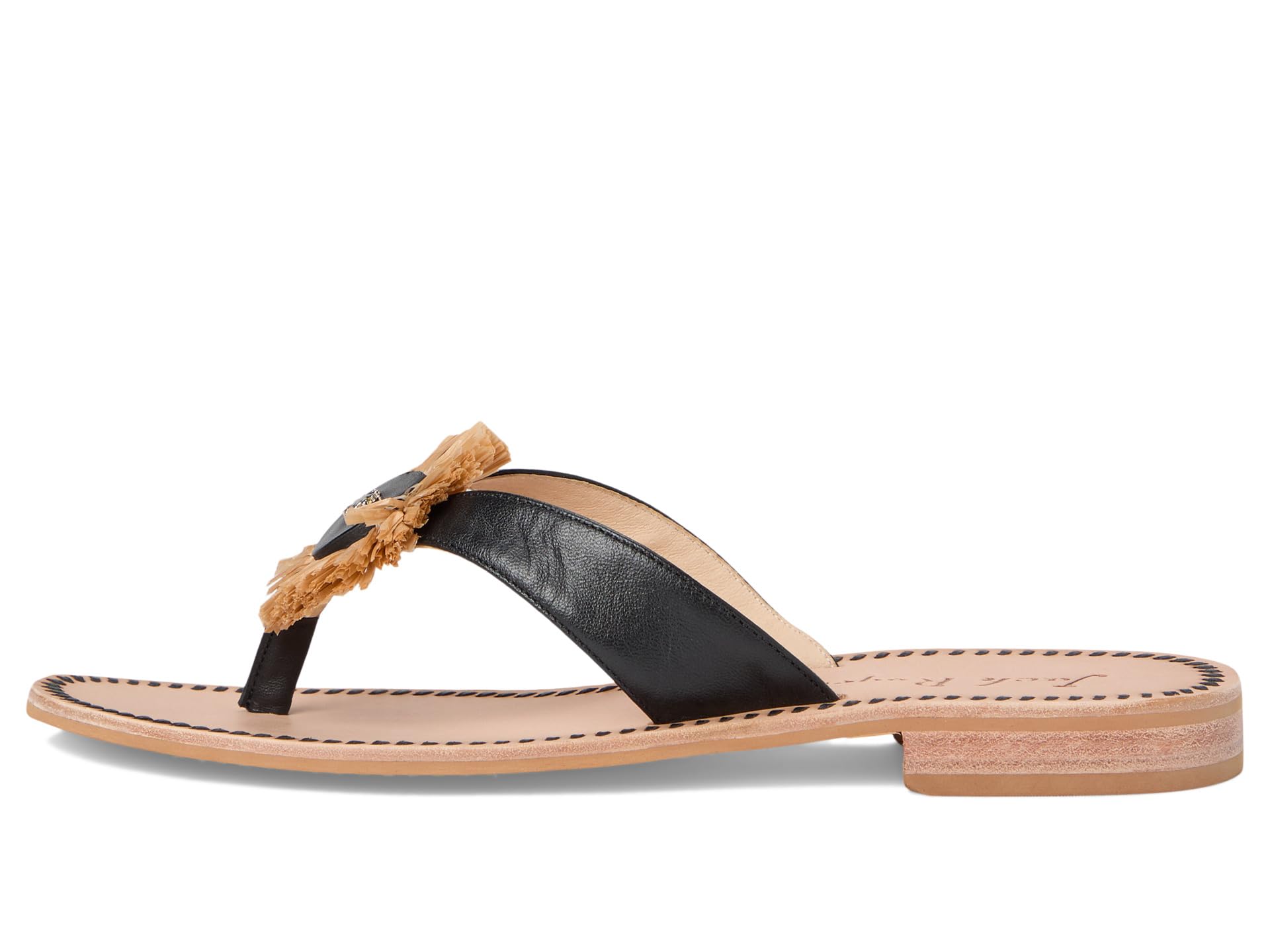 Сандалии Jack Rogers Cay Thong Sandal, цвет Black/Natural — фото 4