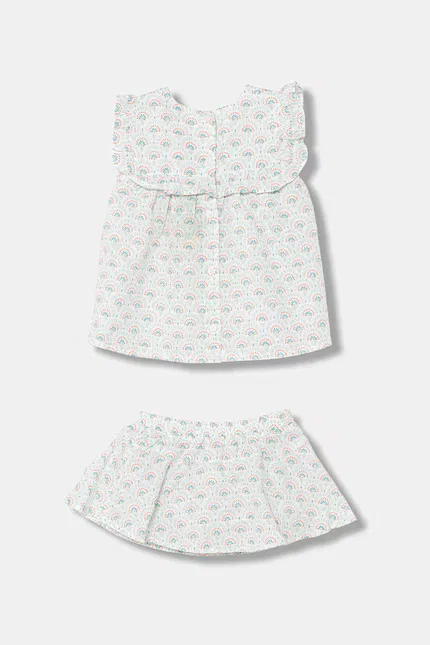 Платье летнее с цветочным принтом United Colors of Benetton, зеленый — фото 2