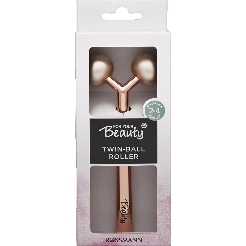 

Двойной шариковый ролик, цинк For Your Beauty, 1 шт.