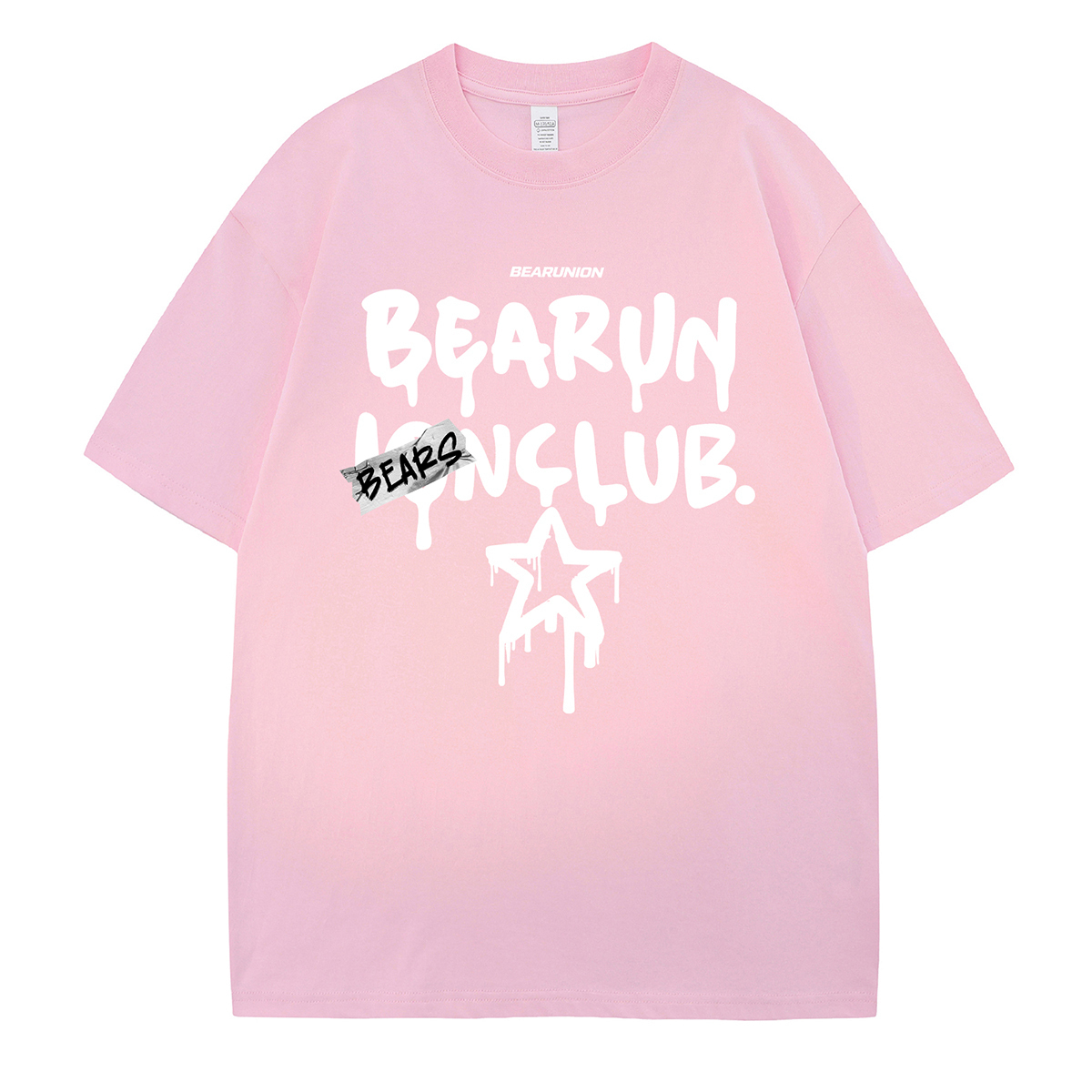 

Футболка унисекс BEAR UNION, розовая