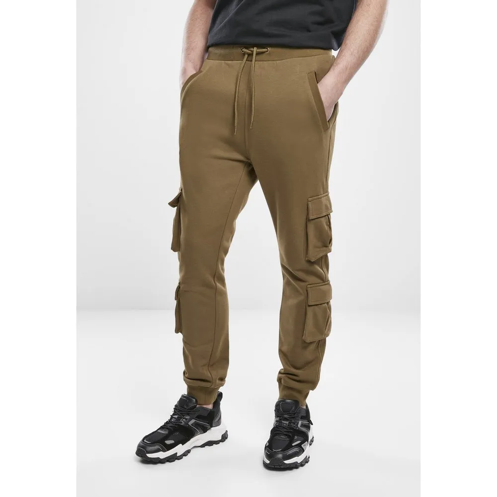 

Брюки карго Urban Classics Double Pocket Terry, зеленый
