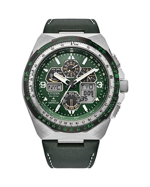 

Хронограф Eco-Drive Promaster Air Skyhawk, 46 мм Citizen, цвет Green