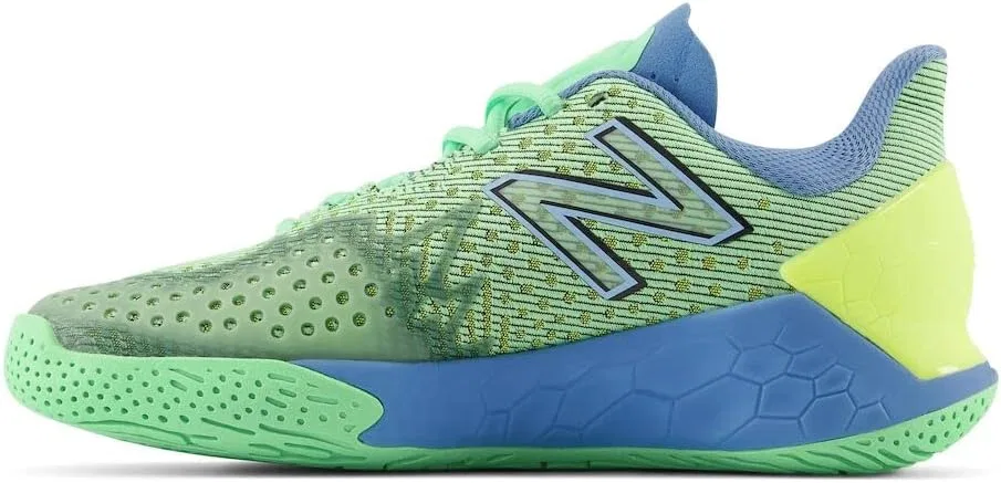 Кроссовки для тенниса New Balance Fresh Foam X Lav V2, Electric Jade/Heritage Blue — фото 2
