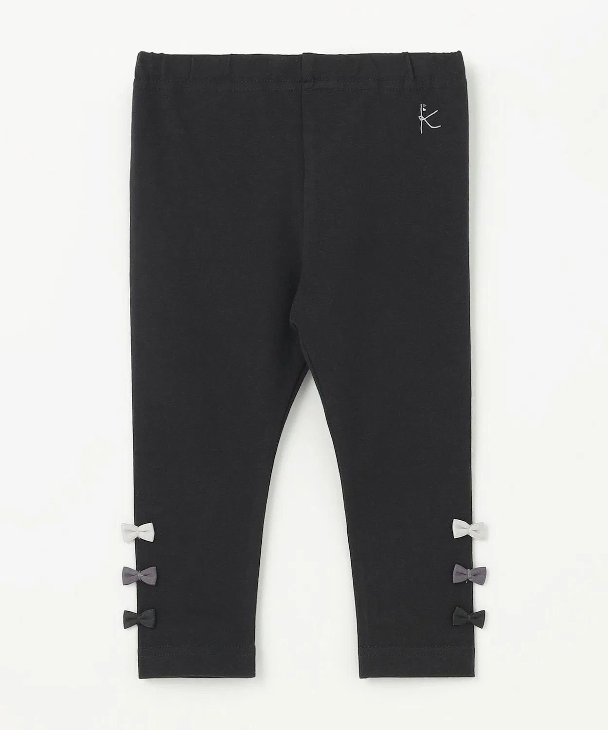 Леггинсы stretch cotton градиент с лентой серые