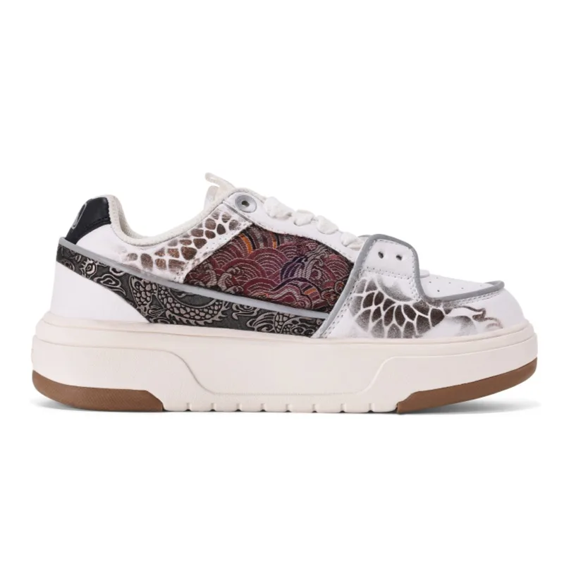 MLB Chunky Liner Skateboard Shoes мужские Low top Brown Blue — фото 3