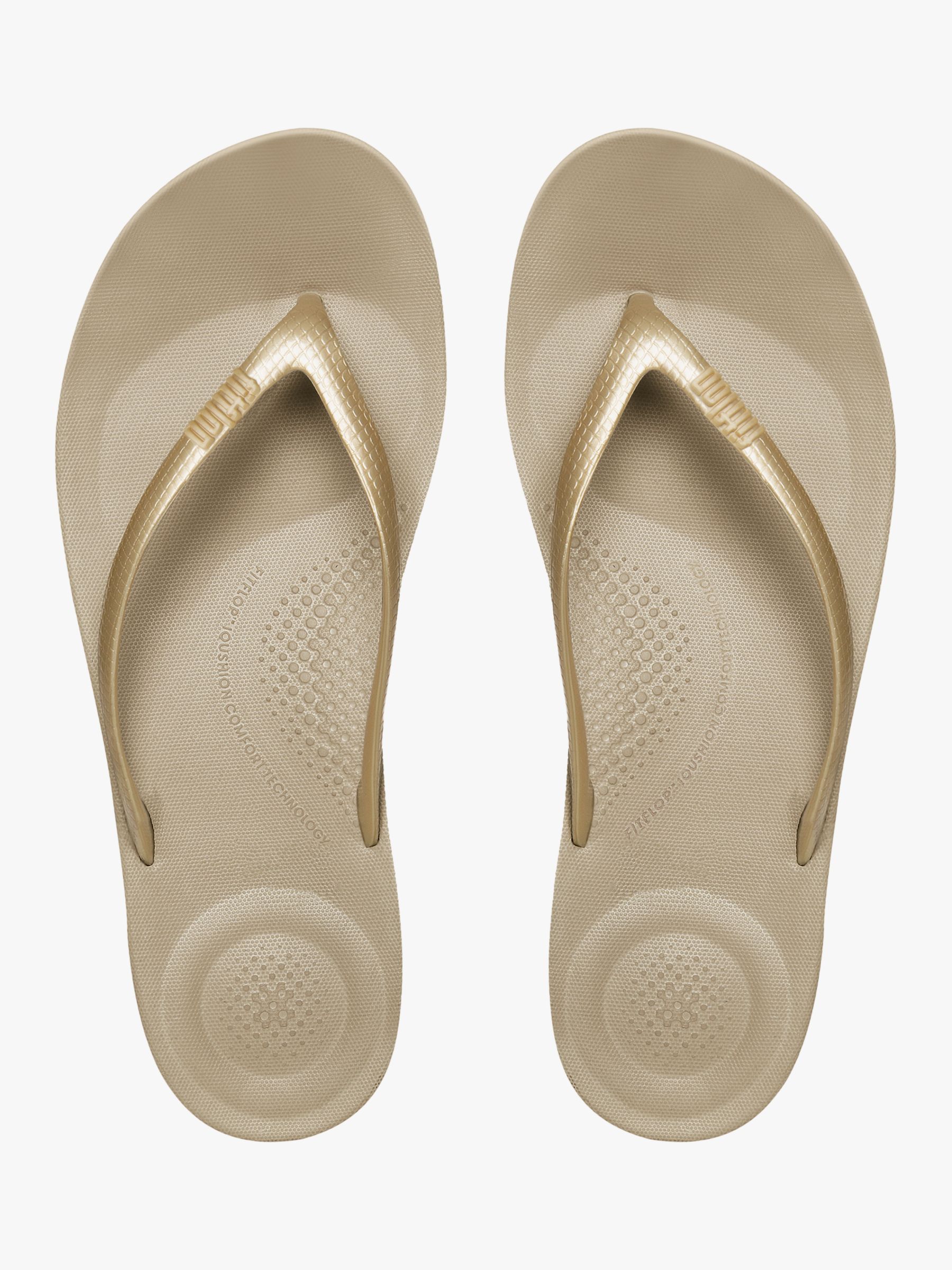 Эргономичные шлепанцы FitFlop IQushion, золотые