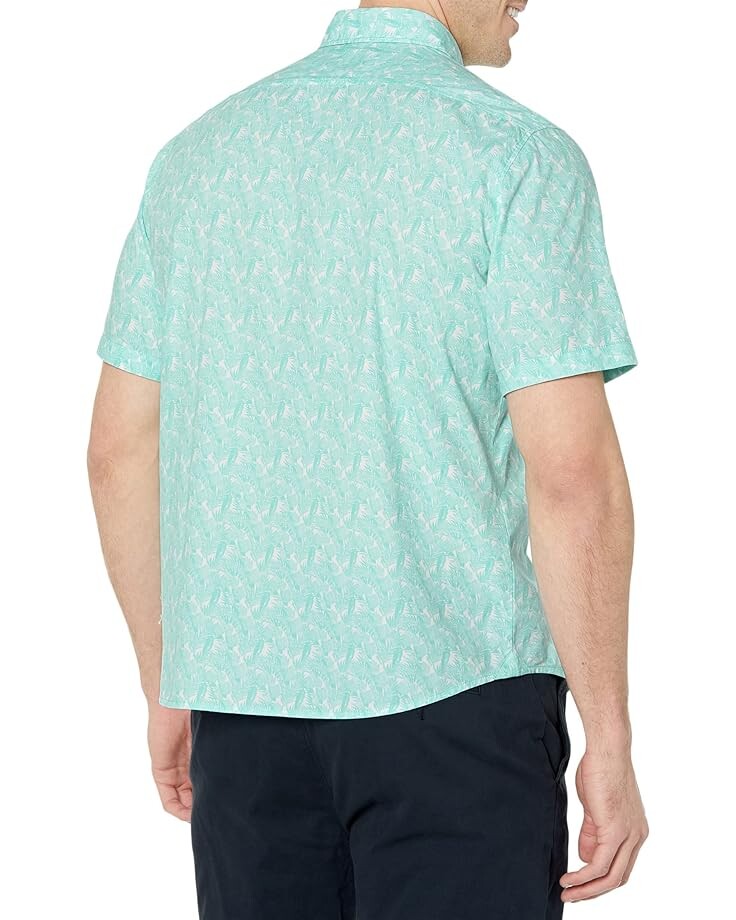 

Рубашка BOSS Rash Patterned Short Sleeve Button-Down Shirt, цвет Training White