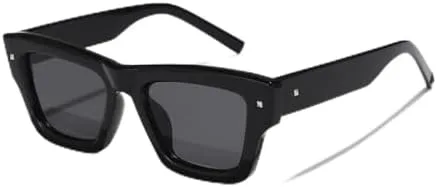 

Розовые квадратные солнцезащитные очки 2027 года для женщин, полнокадровые, с градиентными линзами, винтажные, с защитой от УФ-излучения UV400 MTZJH, Black