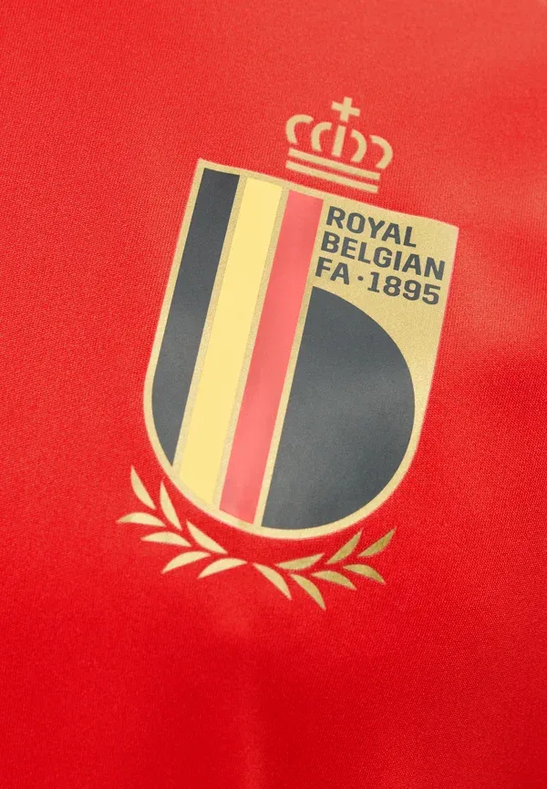 Футболка Adidas Performance Belgium 26 home fan national team wear, красный/ярко-золотой — фото 4