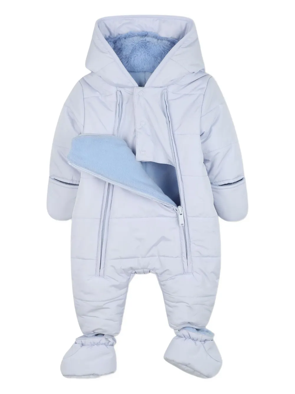 

Дутый комбинезон на молнии Kenzo Kids, синий