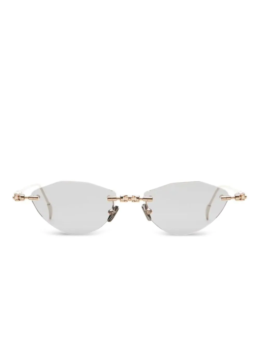 

Солнцезащитные очки в безободковой оправе Kuboraum, золотистый