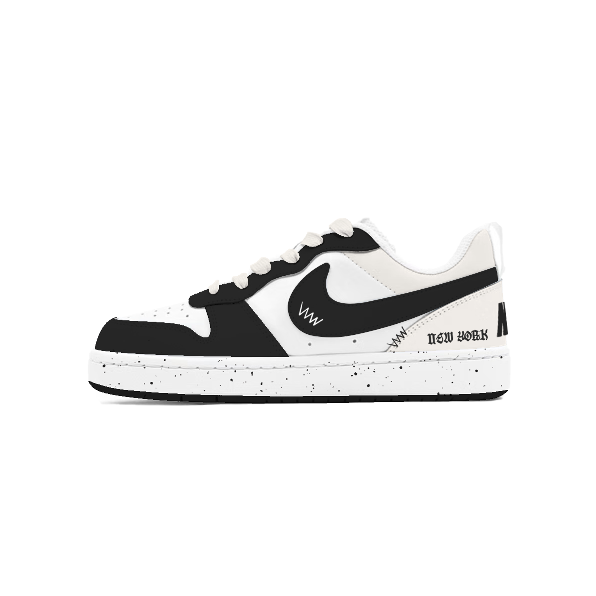 

Дышащие низкие кроссовки для скейтбординга Court Borough для детей и подростков Nike, белый